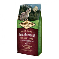 Сухой корм Carnilove Cat Hairball Controll, для кошек, для выведения шерсти, утка, фазан, 6 кг Сухой корм Carnilove Cat Hairball Controll, для кошек, для выведения шерсти, утка, фазан, 6 кг