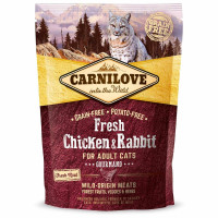 Сухой корм Carnilove Fresh Chicken & Rabbit for Adult cats , для кошек, 0.4 кг Сухой корм Carnilove Fresh Chicken & Rabbit for Adult cats , для кошек, 0.4 кг