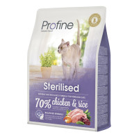 Сухой корм Profine Cat Sterilised, для стерилизованных кошек, с курицей и рисом, 2 кг Сухой корм Profine Cat Sterilised, для стерилизованных кошек, с курицей и рисом, 2 кг