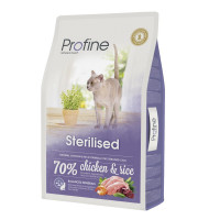 Сухий корм Profine Cat Sterilised, для стерилізованих кішок, з куркою і рисом, 10 кг Сухий корм Profine Cat Sterilised, для стерилізованих кішок, з куркою і рисом, 10 кг