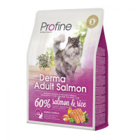 Сухой корм Profine Cat Derma, для кошек, с лолосем и рисом, 2 кг Сухой корм Profine Cat Derma, для кошек, с лолосем и рисом, 2 кг