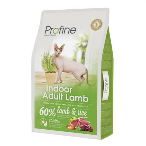 Сухий корм Profine Cat Indoor, для кішок, з ягням і рисом, 10 кг
