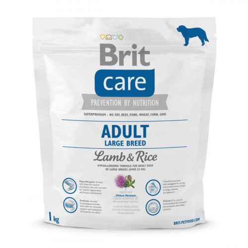 Сухий корм Brit Care Adult Large Breed Lamb & Rice, для собак вагою від 25 кг, 1 кг