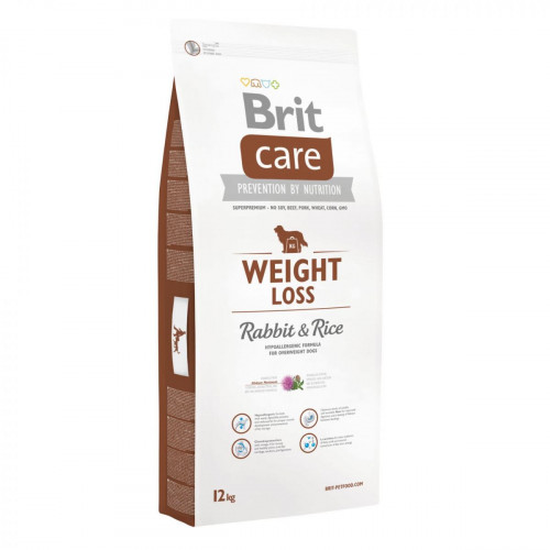 Сухий корм Brit Care Weight Loss Rabbit & Rice, для собак з надмірною вагою, 12 кг