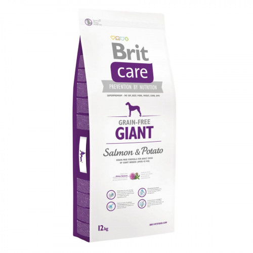Сухий корм Brit Care GF Giant Salmon & Potato, для собак вагою від 45 кг, 12 кг