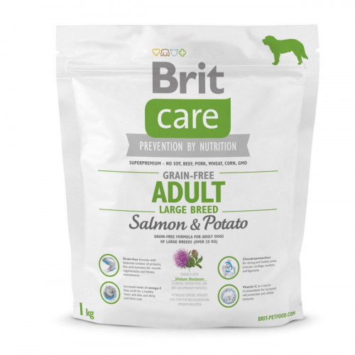 Сухий корм Brit GF Adult Large Breed Salmon & Potato, для собак вагою від 25 кг, 1 кг