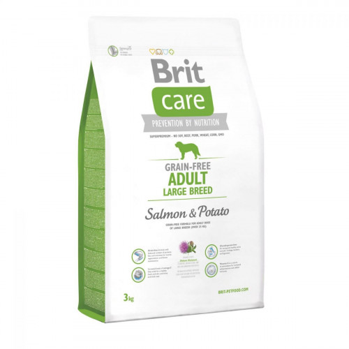 Сухий корм Brit GF Adult Large Breed Salmon & Potato, для собак вагою від 25 кг, 3 кг