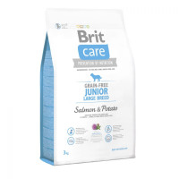 Сухой корм Brit Care GF Junior Large Breed Salmon & Potato, для щенков гигантских пород, 3 кг Сухой корм Brit Care GF Junior Large Breed Salmon & Potato, для щенков гигантских пород, 3 кг