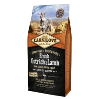 Сухий корм Carnilove Fresh Ostrich & Lamb for Small Breed Dogs, для собак, 6 кг Сухий корм Carnilove Fresh Ostrich & Lamb for Small Breed Dogs, для собак, 6 кг