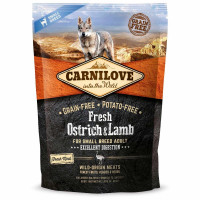 Сухой корм Carnilove Fresh Ostrich & Lamb for Small Breed Dogs, для собак, 1.5 кг