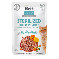 Влажный корм Brit Care Cat, для кошек, филе в соусе с мясом кролика, 85 г Влажный корм Brit Care Cat, для кошек, филе в соусе с мясом кролика, 85 г