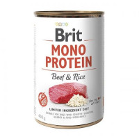 Консерва Brit Mono Protein Dog, для собак, з яловичиною і темним рисом, 400 г Консерва Brit Mono Protein Dog, для собак, з яловичиною і темним рисом, 400 г