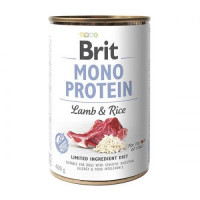Консерва Brit Mono Protein Dog, для собак, с яненком и темным рисом, 400 г