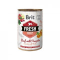 Консерва Brit Fresh Beef/Pumpkin, для собак, з яловичиною і гарбузом, 400 г