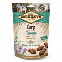 Ласощі Carnilove Dog Semi Moist, для собак, короп, чебрець, 200 г Ласощі Carnilove Dog Semi Moist, для собак, короп, чебрець, 200 г