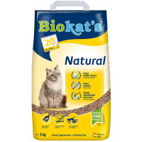 Наповнювач Biokats NATURAL, для котячого туалету, 5 кг Наповнювач Biokats NATURAL, для котячого туалету, 5 кг
