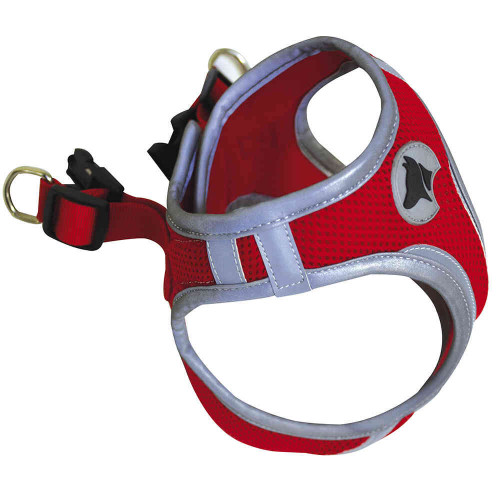 Шлея Croci Hiking Reflective для собак, нейлон, червоний, розмір XS, 30-33 см