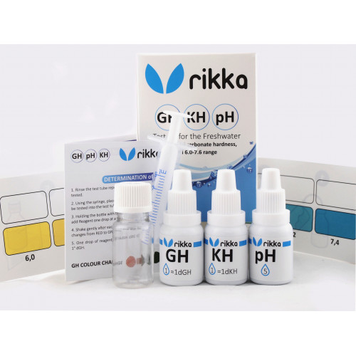 Тест Rikka набір для прісної води GH-KH-pH (TK-102)