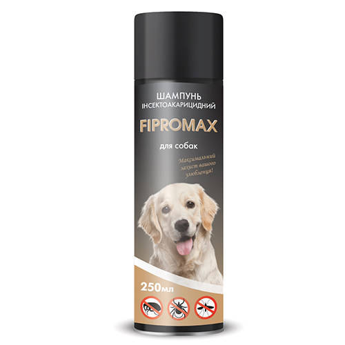 Шампунь Fipromax проти бліх та кліщів, для собак середніх і великих порід, 250 мл