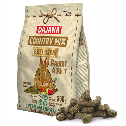 Корм Dajana Pet Country Mix Exclusive Adult для декоративных кроликов, 500 г