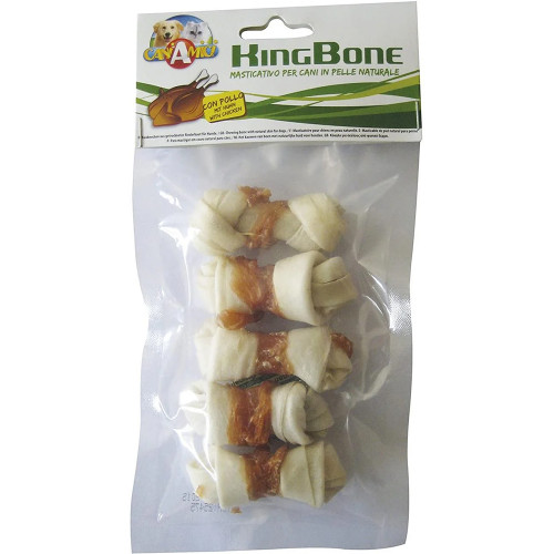 Кость Croci King Bone Chicken для собак, вузлова, з куркою, 6 см, 10 г, 5 шт / уп, ціна за упаковку