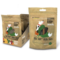 Ласощі м'ясне Croci Happy Farm, для собак, курка зі шпинатом, 80 г, 12 пач / уп, ціна за 1 пачку Ласощі м'ясне Croci Happy Farm, для собак, курка зі шпинатом, 80 г, 12 пач / уп, ціна за 1 пачку