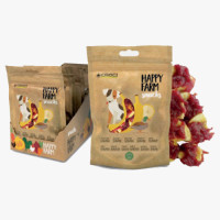 Ласощі м'ясне Croci Happy Farm, для собак, качка з бананом, 80 г, 12 пач / уп, ціна за 1 пачку Ласощі м'ясне Croci Happy Farm, для собак, качка з бананом, 80 г, 12 пач / уп, ціна за 1 пачку