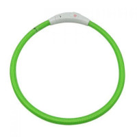 Ошейник LED светящийся Croci для собак, USB, силикон, зеленый, 40 см Ошейник LED светящийся Croci для собак, USB, силикон, зеленый, 40 см