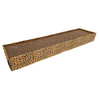 Когтеточка Croci Animalier, для котов, гофрированный картон, леопард, 48×12×5 см Когтеточка Croci Animalier, для котов, гофрированный картон, леопард, 48×12×5 см