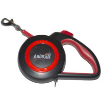 Поводок-рулетка AnimAll Reflector для собак весом до 15 кг, 3 м, красно-чёрная Поводок-рулетка AnimAll Reflector для собак весом до 15 кг, 3 м, красно-чёрная