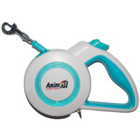 Поводок-рулетка AnimAll Reflector для собак весом до 15 кг, 3 м, голубо-белая Поводок-рулетка AnimAll Reflector для собак весом до 15 кг, 3 м, голубо-белая