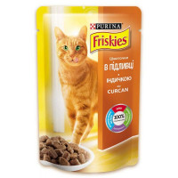 Вологий корм Purina Friskies для котів, з індичкою в підливі, 85 г Вологий корм Purina Friskies для котів, з індичкою в підливі, 85 г