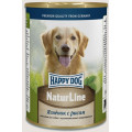 Консерва Happy Dog NaturLine Dose 100% Lamm для собак, з ягням і рисом, 400 г