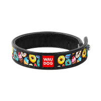 Браслет WAUDOG Design, с рисунком "Пончики", ширина 15 мм, длина 18-20 см, черный Браслет WAUDOG Design, с рисунком "Пончики", ширина 15 мм, длина 18-20 см, черный