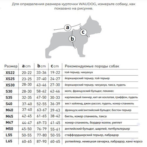 Курточка WAUDOG, для собак, с рисунком "Бэтмен",  размер XS25, бело-голубой