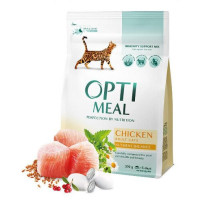 Сухой корм Optimeal для взрослых кошек, с курицей, 300 г