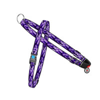 Шлея з ручкою Waudog Nylon для собак, з QR паспортом, фіолетовий, розмір S, 15 мм, 40-55/45-60 см Шлея з ручкою Waudog Nylon для собак, з QR паспортом, фіолетовий, розмір S, 15 мм, 40-55/45-60 см