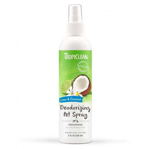 Спрей-парфюм TropiClean Spray Lime & Coconut для кошек и собак, освежающий, 236 мл