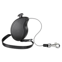 Рулетка-поводок Ferplast Flippy One Cord Mini для собак, з шнуром, чорний, 9.2×2.7×6 см Рулетка-поводок Ferplast Flippy One Cord Mini для собак, з шнуром, чорний, 9.2×2.7×6 см
