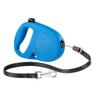 Рулетка-поводок Ferplast Flippy One Cord для собак, со шнуром, размер S, голубой, 14.7×3×10 см Рулетка-поводок Ferplast Flippy One Cord для собак, со шнуром, размер S, голубой, 14.7×3×10 см