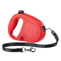 Рулетка-поводок Ferplast Flippy One Cord для собак, з шнуром, розмір M, червоний, 16×3.4×11 см Рулетка-поводок Ferplast Flippy One Cord для собак, з шнуром, розмір M, червоний, 16×3.4×11 см