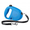 Рулетка-поводок Ferplast Flippy One Cord для собак, з шнуром, розмір M, блакитний, 16×3.4×11 см