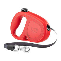Рулетка-поводок Ferplast Flippy One Tape для собак, зі стрічкою, розмір M, червоний, 16×3.4×11 см Рулетка-поводок Ferplast Flippy One Tape для собак, зі стрічкою, розмір M, червоний, 16×3.4×11 см