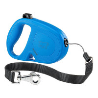 Рулетка-поводок Ferplast Flippy One Cord для собак, з шнуром, розмір L, блакитний, 17.6×3.6×12.1 см Рулетка-поводок Ferplast Flippy One Cord для собак, з шнуром, розмір L, блакитний, 17.6×3.6×12.1 см