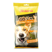 Лакомство Josera Loopies mit Geflugel для взрослых собак, с домашней птицей, 150 г Лакомство Josera Loopies mit Geflugel для взрослых собак, с домашней птицей, 150 г