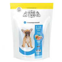 Сухой корм Home Food Супер-премиум гипоаллергенный для щенков малых пород, форель с рисом и овощами, 700 г Сухой корм Home Food Супер-премиум гипоаллергенный для щенков малых пород, форель с рисом и овощами, 700 г