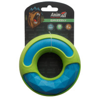 Игрушка AnimAll GrizZzly двойное кольцо, голубовато-зеленая Игрушка AnimAll GrizZzly двойное кольцо, голубовато-зеленая