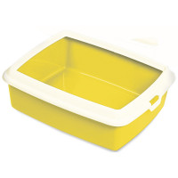 Туалет MPS Hydra Mini Yellow для кошек, с рамкой, желтый, 43×31×12 см Туалет MPS Hydra Mini Yellow для кошек, с рамкой, желтый, 43×31×12 см