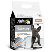 Пелюшки AnimAll Puppy Training Pads для собак і цуценят, з активованим вугіллям, 60×60 см, 10 шт Пелюшки AnimAll Puppy Training Pads для собак і цуценят, з активованим вугіллям, 60×60 см, 10 шт