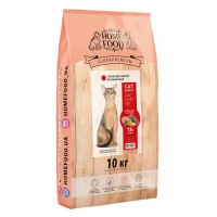 Сухий беззерновой корм Home Food для котів, гіпоалергенний, з качиним філе і грушею, 10 кг Сухий беззерновой корм Home Food для котів, гіпоалергенний, з качиним філе і грушею, 10 кг
